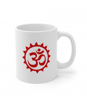 Om Hinduism Hindu Buddhist Sacred Symbol Ceramic Coffee Mug Tea Cup 